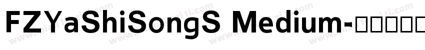 FZYaShiSongS Medium字体转换